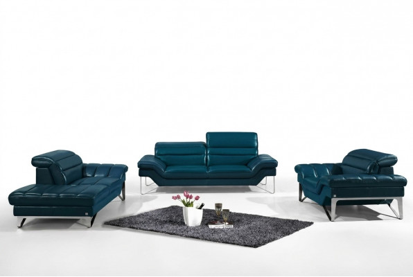 Sofa set van leer, 3+2 zits bankstel (zonder fauteuil), zitbank kussen set 994.