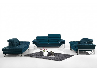 Sofa set van leer, 3+2 zits bankstel (zonder fauteuil), zitbank kussen set 994.