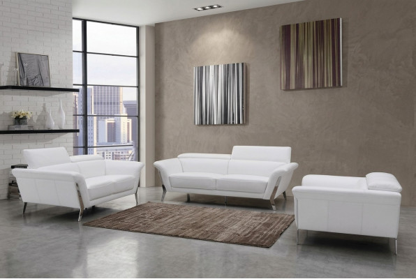 Sofa van leer Set 3+2 (zonder fauteuil) Bank Zitkussen Garnituur 1547