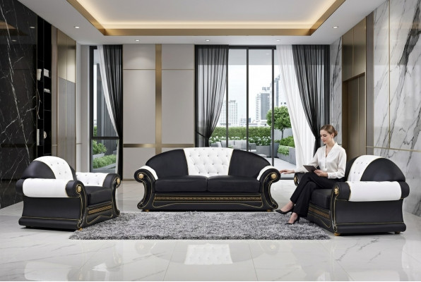 Bank Woonlandschap Set Design Modern Sofa 6020 3+2 Zitsbankstellen