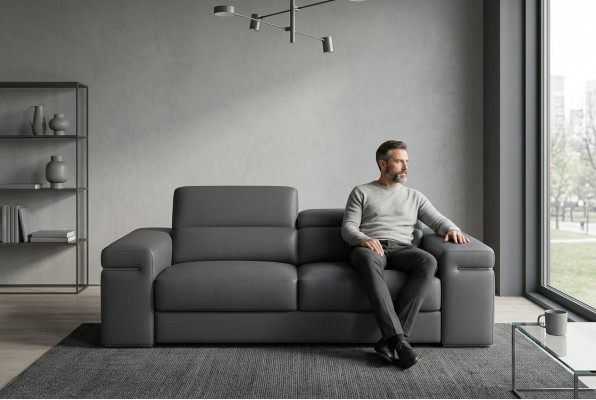 Multifunctionele leren bank zitkussen woonkamer set leren bankstel 3+2