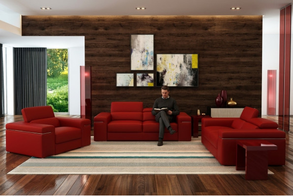 Moderne bankstel multifunctionele bank zij zich bankstel van leer bekleed zitten bankstel.