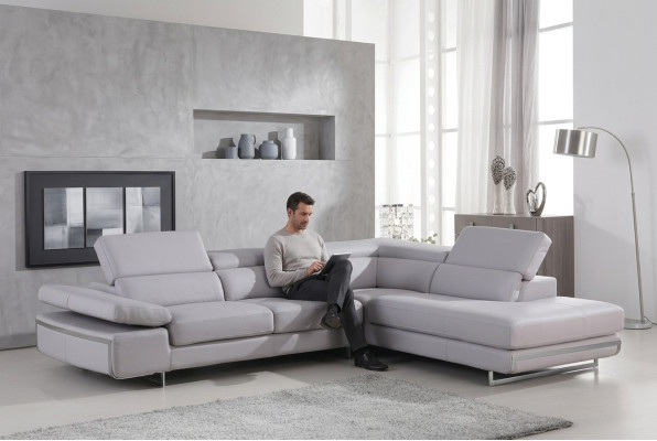 Hoekbank multifunctionele bank Medi TV bank Leren bank Woonlandschap
