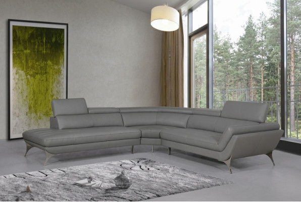 Leren bank Bank Woonlandschap Hoekbank Hoekstel Ontwerp Modern Sofa 1541