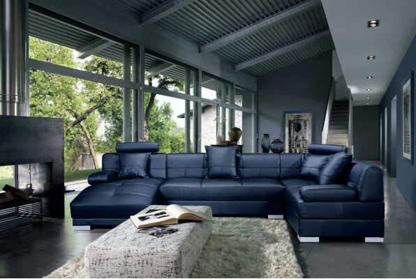 Leren bank Bank Woongebeid Hoekbank Hoekstel Design Modern Decor