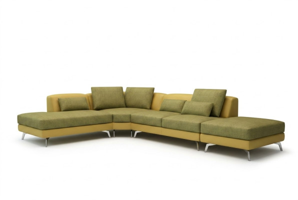 Leren bank Bank Woonlandschap Hoekbank Hoek bankstel Ontwerp Modern Bankstel 5111