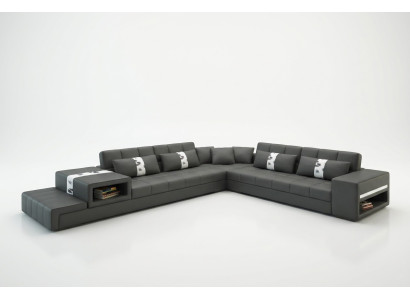 Leren bank bankstel woonlandschap hoekbank hoekstel designbank moderne bank  Leren bank bankstel woonlandschap hoekbank hoekstel designbank moderne bank
