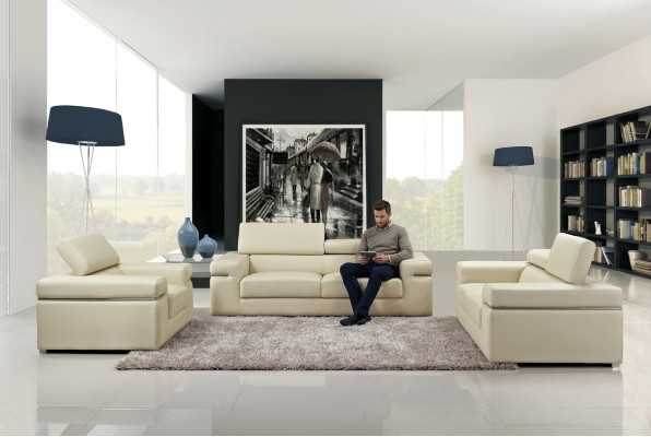 Sofagarnituur Bank 80 20 Bekleding Leer Bank Woonkamer Zit 3+2+1 Set