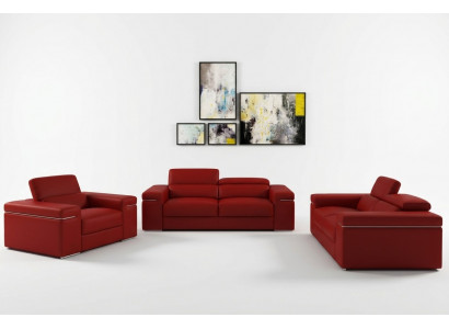 Bankstel Bank Bekleding Lederen Bank Woonkamer Zitplaatsen 3+2+1 Set Sets