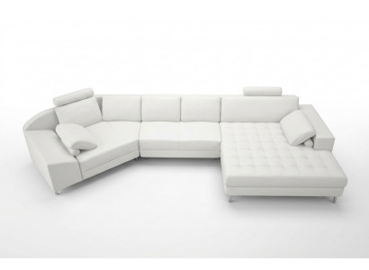 Ledersofa Bank Woonlandschap Hoekbank Hoek Bankstel Ontwerp Modern Sofa A1116