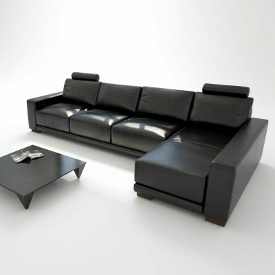 lederen bank bank woonlandschap hoekbank hoekstel ontwerp modern bankstel A1121C