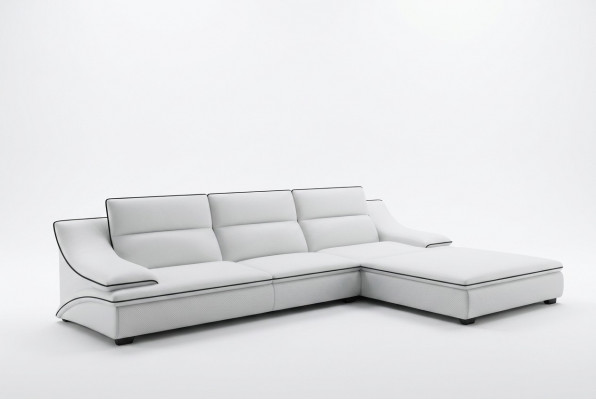 Lederen bank Bank Woonlandschap Hoekbank Hoekmeubel Design Moderne Bankstel A1160C