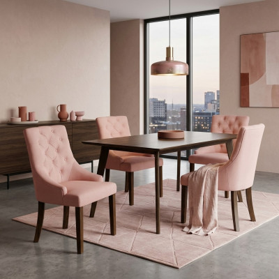 4x Chesterfield fauteuil lounge club beklede stoel stoelen zitcombinatie leuning