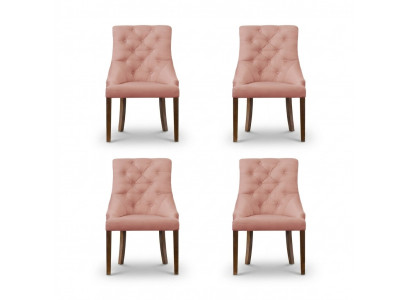 4x Chesterfield fauteuil lounge club beklede stoel stoelen zitcombinatie leuning