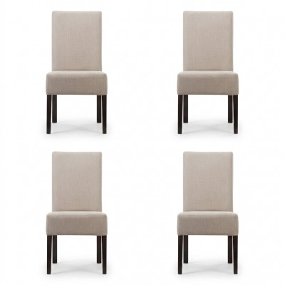4x Stoel Set Beklede Zitstoelen Set Wachtkamer Kantoor Praktijk Lounge