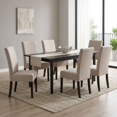 6x Stoel Set Gestoffeerd Zitstoelen Set Wachtkamer Kantoor Praktijk Lounge Club