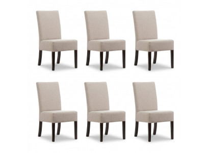 6x Stoel Set Gestoffeerd Zitstoelen Set Wachtkamer Kantoor Praktijk Lounge Club