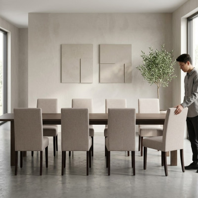 8x Stoel Set Beklede Zit Stoelen Set Wachtkamer Kantoor Praktijk Lounge Club