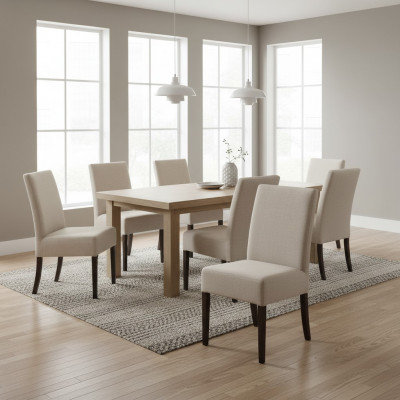 8x Stoel Set Beklede Zit Stoelen Set Wachtkamer Kantoor Praktijk Lounge Club