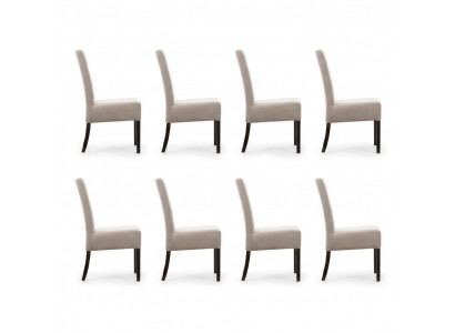 8x Stoel Set Beklede Zit Stoelen Set Wachtkamer Kantoor Praktijk Lounge Club