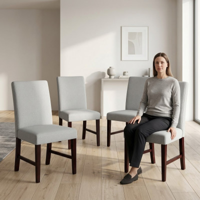 4x Stoelen Stoel Bekleding Design Lounge Club Zit Leuning Set Fauteuil Nieuw