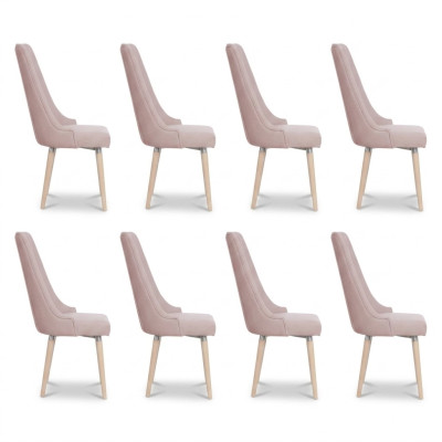 8x Stoelen Stoel Bekleding Modern Set Ontwerp Leun Garnituur Fauteuil Compleet Nieuw