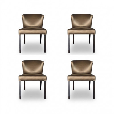 4x Stoelen Stoel Bekleding Ontwerp Rugstel Garnituur Fauteuil Compleet Modern Set Nieuw
