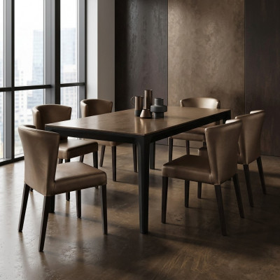 6x stoelen stoel bekleding ontwerp leuning set fauteuil compleet modern set