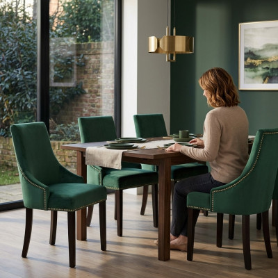 4x Design Kussenstoelen Stoelenset voor Zithoek Fauteuil Lounge Club Set
