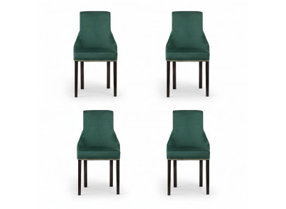 4x Design Kussenstoelen Stoelenset voor Zithoek Fauteuil Lounge Club Set