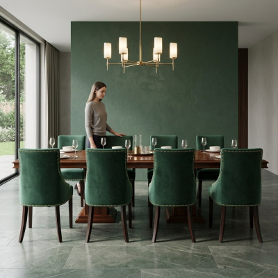 8x Ontwerp gestoffeerde zitstoelen Stoel Zie set fauteuil lounge club set