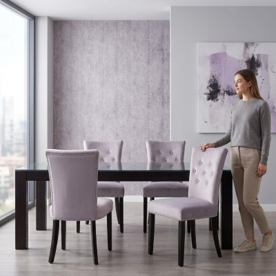 4x Ontwerp gestoffeerde stoelen Stoel Boeket Fauteuil Lounge Club Set Modern