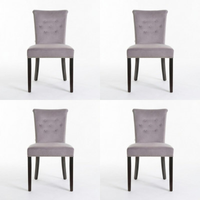 4x Ontwerp gestoffeerde stoelen Stoel Boeket Fauteuil Lounge Club Set Modern