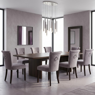 8x gestoffeerde zitstoelen, stoelset, fauteuils, loungestoel clubset