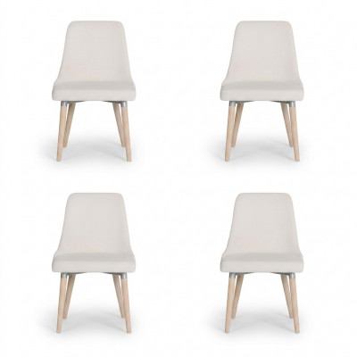 4x Design gestoffeerde zitstoelen Stoel Zie Lounge Set Club Set