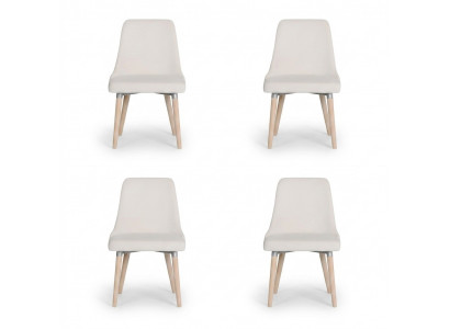 4x Design gestoffeerde zitstoelen Stoel Zie Lounge Set Club Set