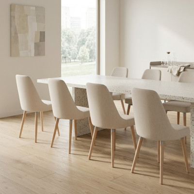 8x Design gestoffeerde stoelen Stoel Zie set fauteuil lounge club set