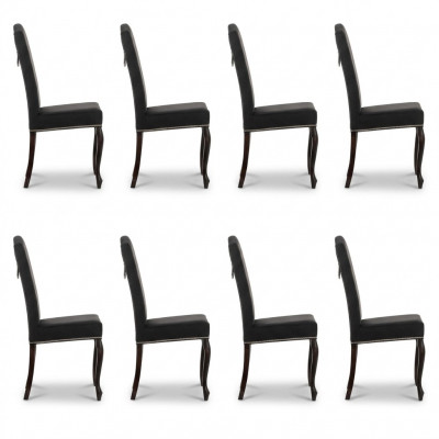 8x Chesterfield stoelen Stoel Bekleding Fauteuil Stoel Design Zit Clubset Nieuw