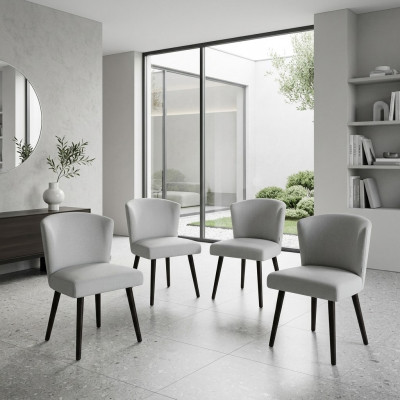 4x Leren Beklede Stoelen Zithoeken Design Lounge Club Fauteuil Set