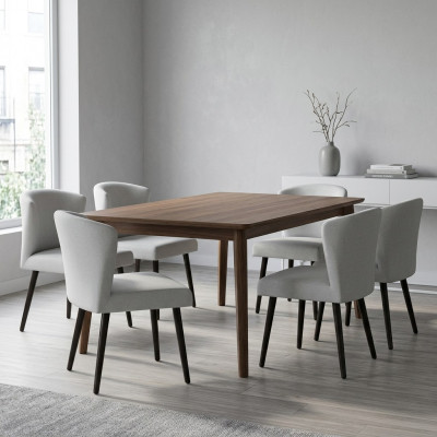 6x Lederen bekleding zitstoel leuning stoel ontwerp lounge club fauteuil set nieuw