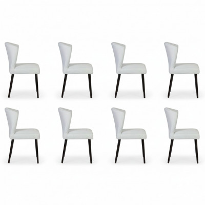 8x Design Fauteuil Lounge Club Beklede Stoel Stoelen Set Woonkamer Leuning Nieuw