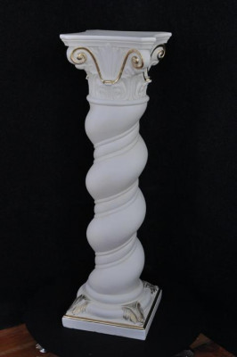Zuils Medusa Meander Stijl Decoratieve zuil Kolom standbeeld Stand Barok 100cm Nieuw 1017