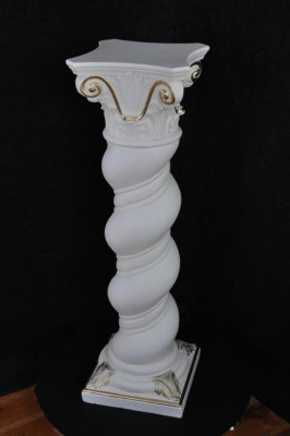 Zuils Medusa Meander Stijl Decoratieve zuil Kolom standbeeld Stand Barok 100cm Nieuw 1017