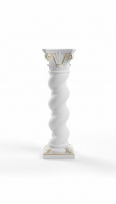 Zuils Medusa Meander Stijl Decoratieve zuil Kolom standbeeld Stand Barok 100cm Nieuw 1017