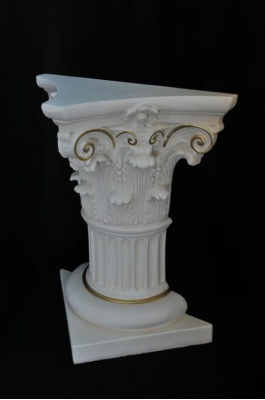 Medusa Kolom Romeinse zuil marmeren sculptuur decoratie standaard 1020
