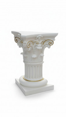 Medusa Kolom Romeinse zuil marmeren sculptuur decoratie standaard 1020