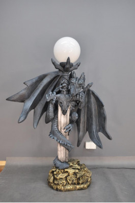 XXL Design Gothic Vloerlamp Lamp Staande Lamp Drakenlampen 143cm - XXL Design Gothic Vloerlamp Staande Lamp Drakenlampen 143cm