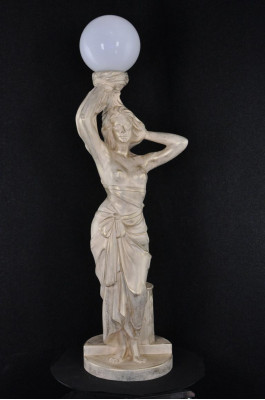 Antieke stijl staande lamp staande lamp lamp figuur sculptuur ontwerp verlichting