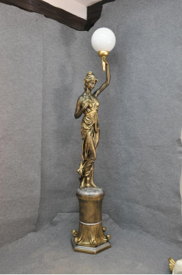 XXL Ontwerp Staande Lamp Staande Lamp Sculptuur Figuur Figuren Beeld 227cm