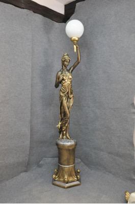XXL Ontwerp Staande Lamp Staande Lamp Sculptuur Figuur Figuren Beeld 227cm